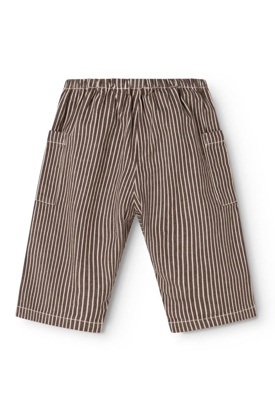 Panto Baby Pants - Dark Brownie Stripe