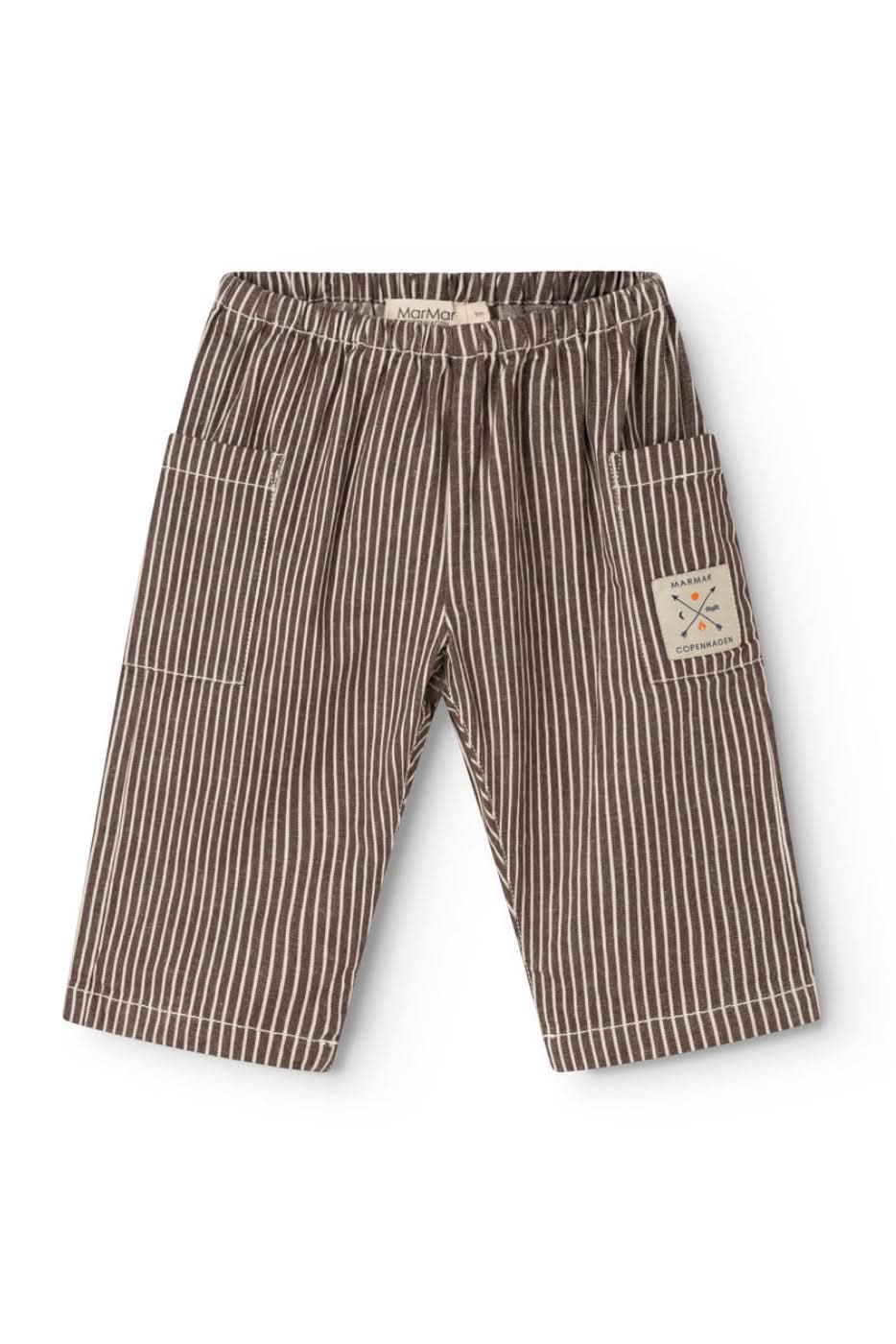 Panto Baby Pants - Dark Brownie Stripe