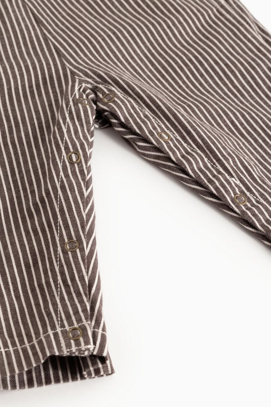Ruben Dungarees - Dark Brownie Stripe