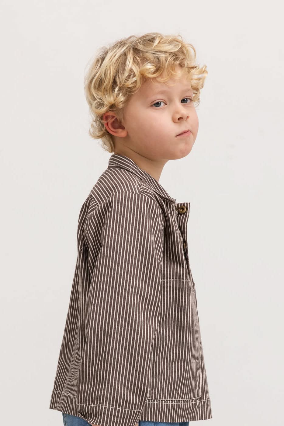 Tovan Shirt - Dark Brownie Stripe
