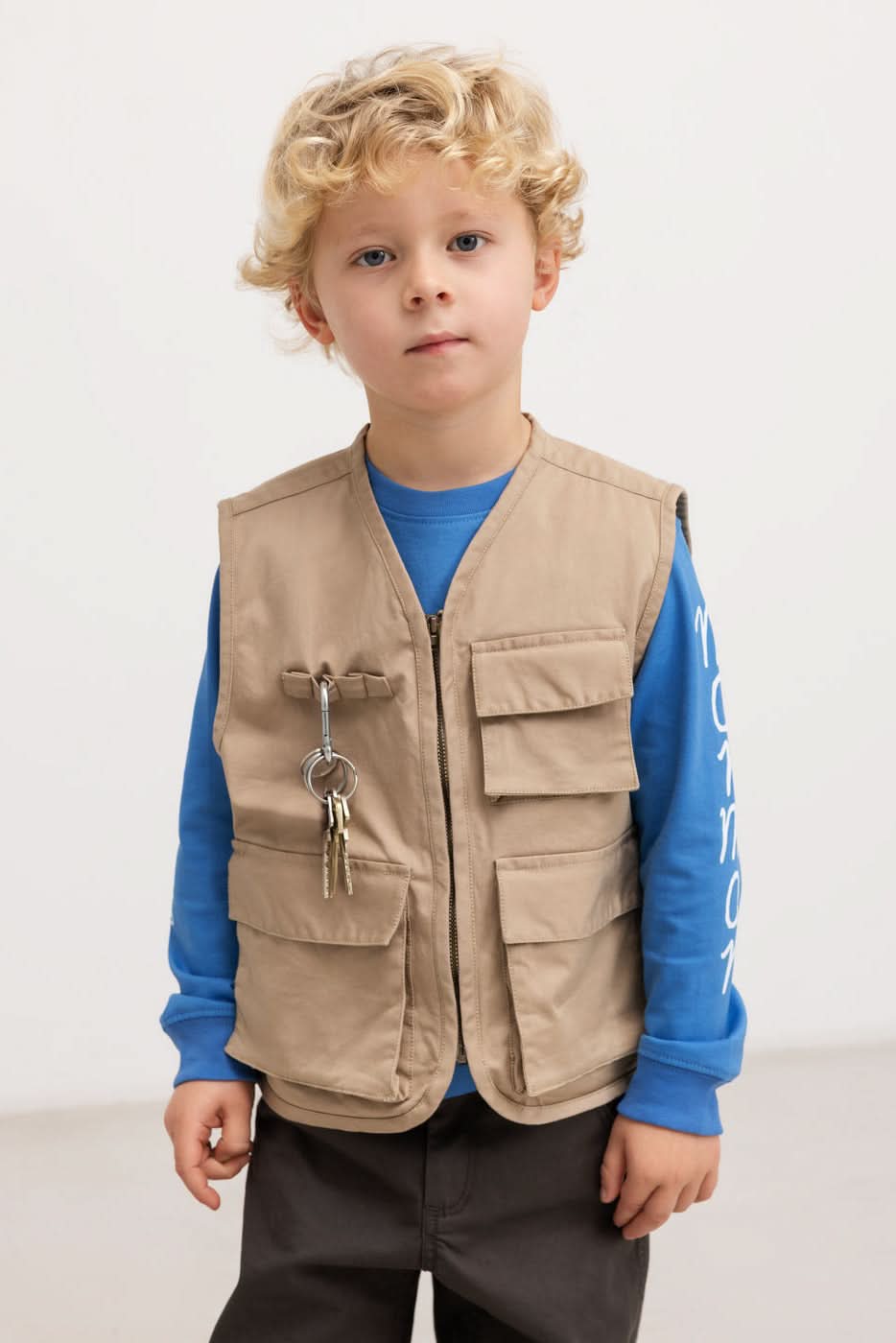 Jarlo Twill Vest - Muddy