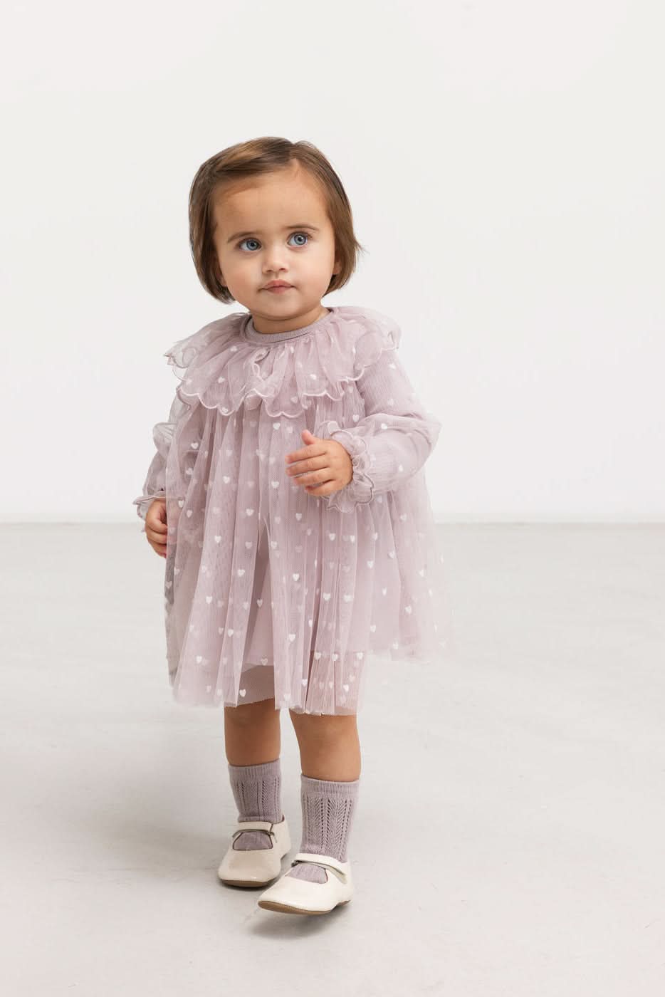 Dera Baby Ballerina Dress - Cloud Gray