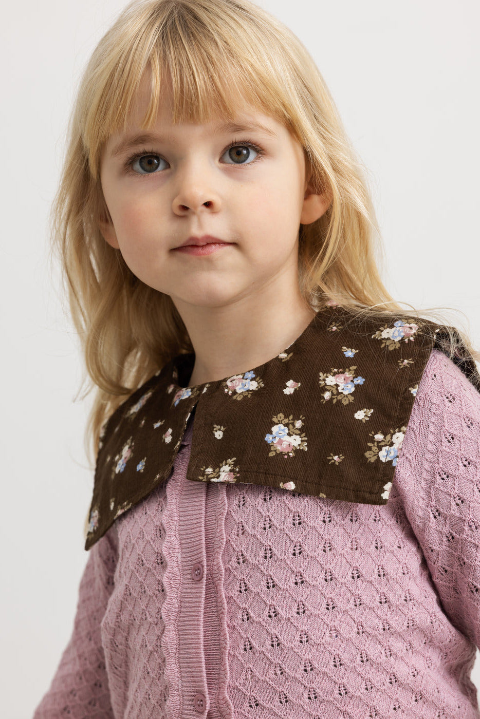 Tilda Wool Cardigan - Soft Berry