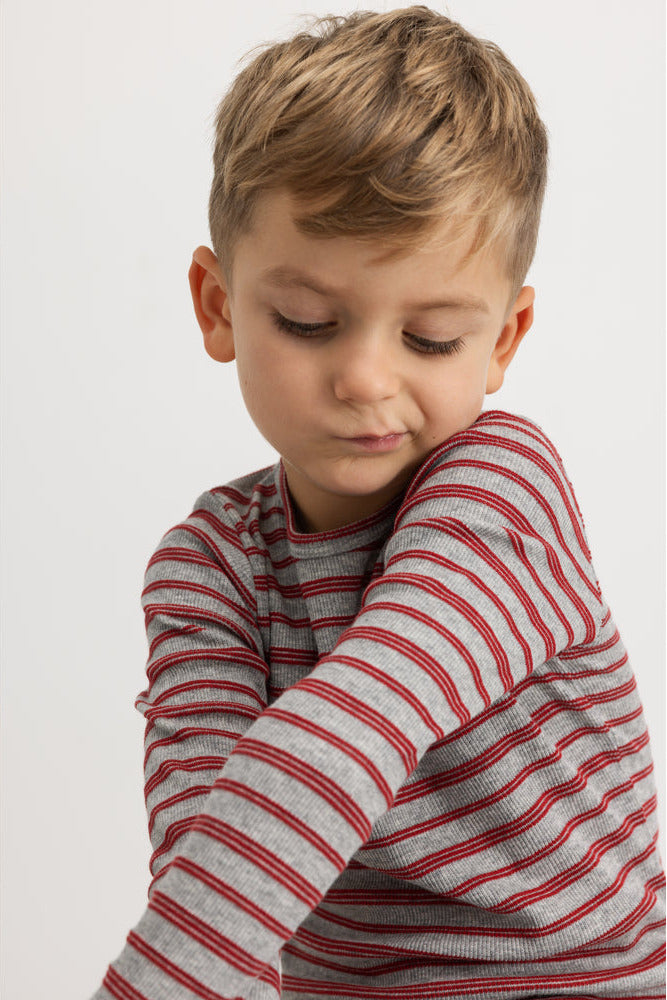 Tani LS Tee - Cherry Stripe
