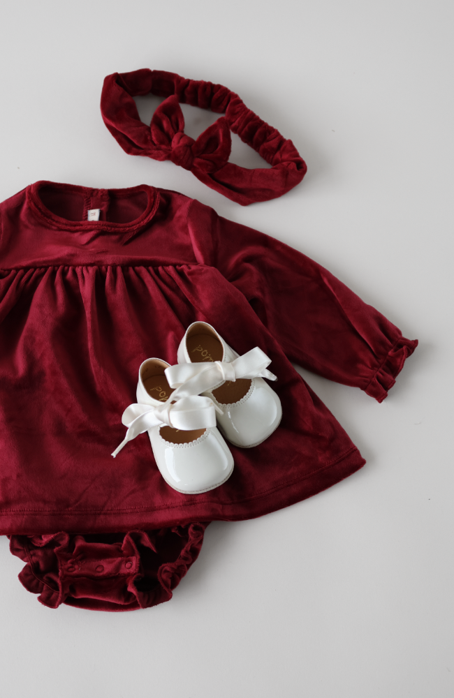 Beginners™ Lace Shoe - Cream Patent