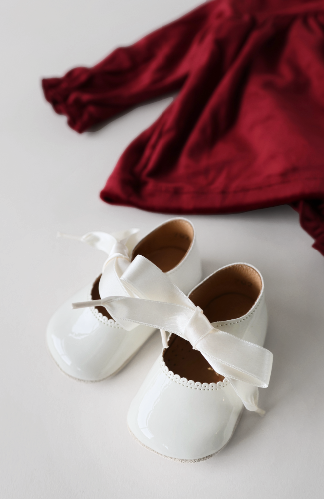 Beginners™ Lace Shoe - Cream Patent