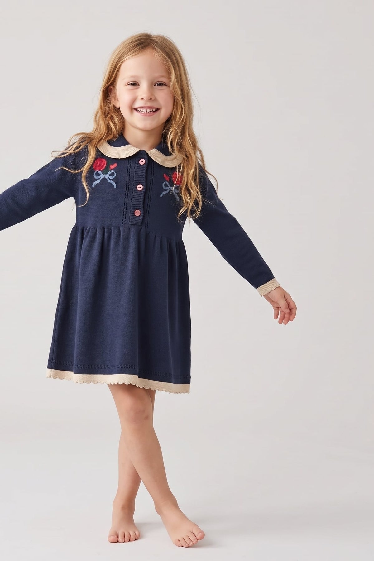 Bianca Dress - New Navy