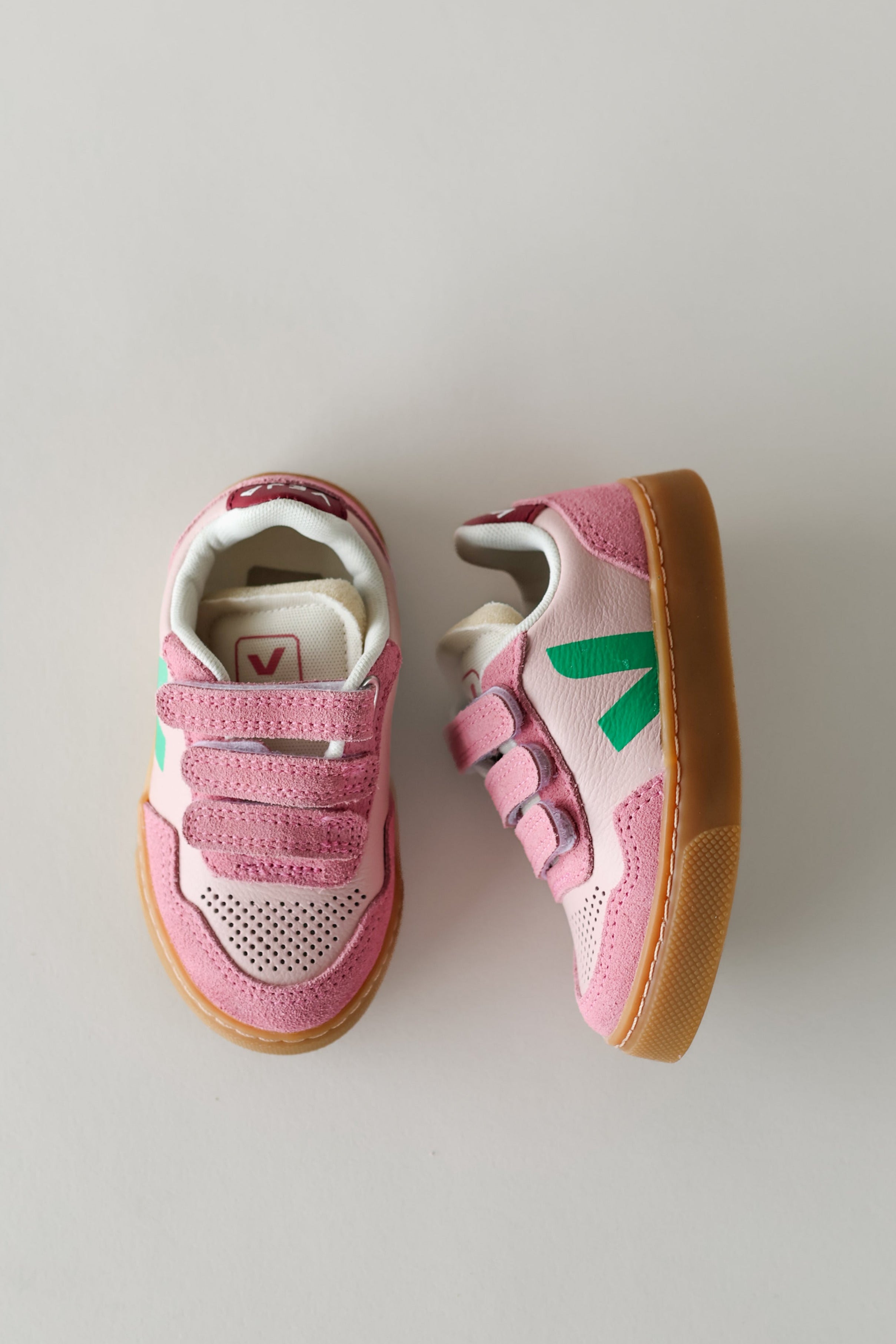 V90 Leather Sneakers - Petale / Mary / Natural