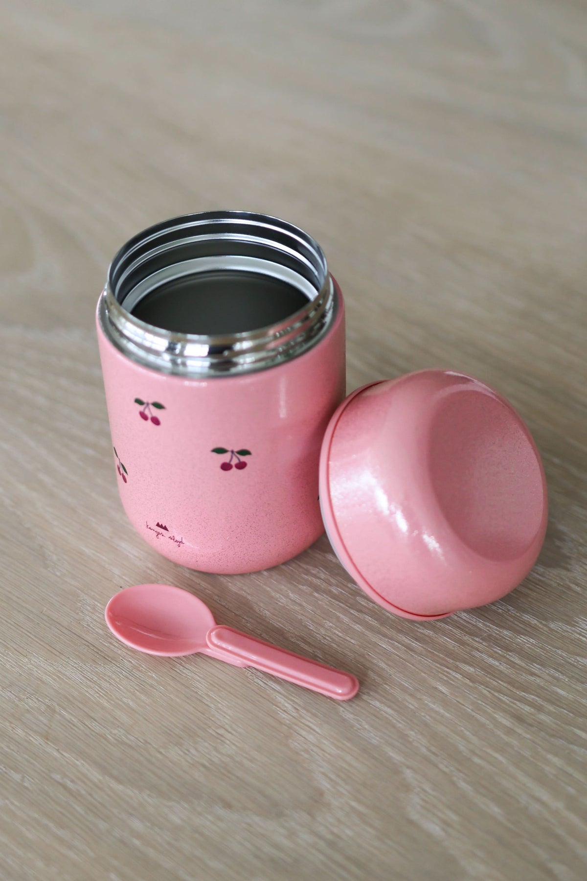 Glitter Thermo Food Jar - Cherry Glitter