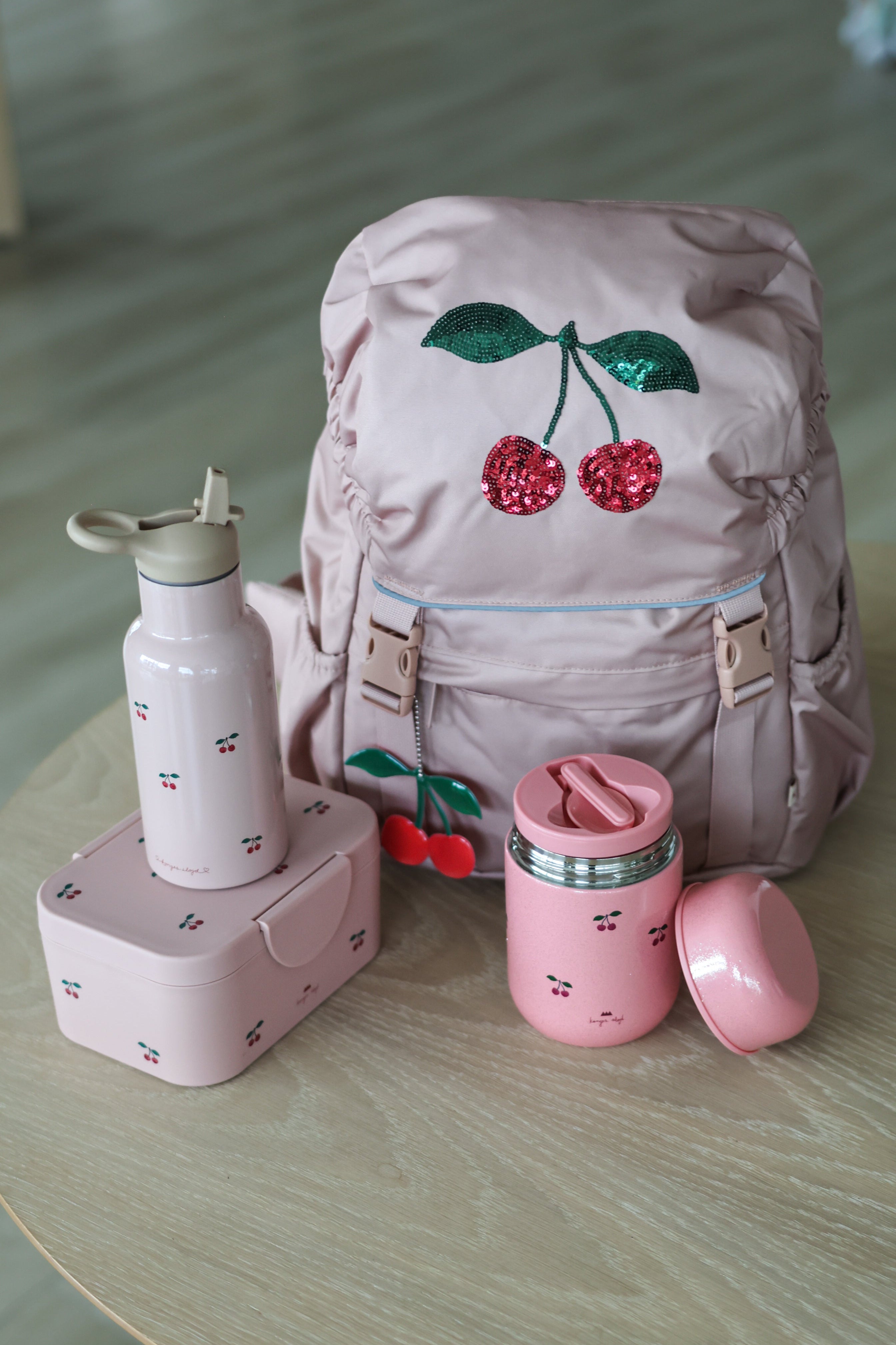Clover Schoolbag - Cherry