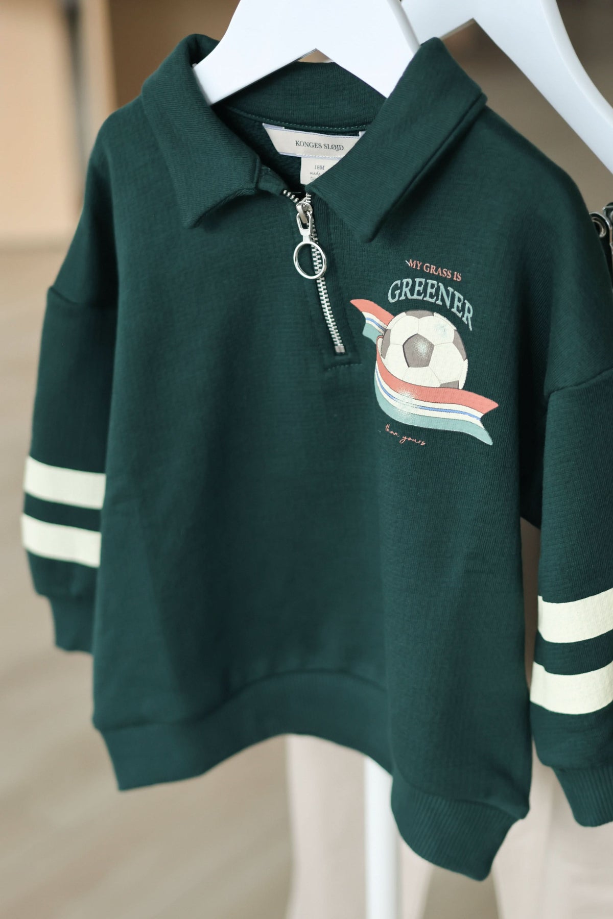 Loupy Half Zip Polo - Pine Grove