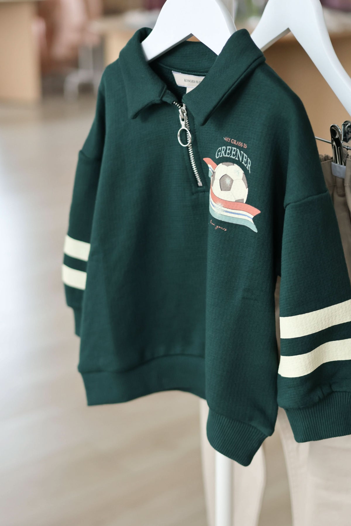 Loupy Half Zip Polo - Pine Grove