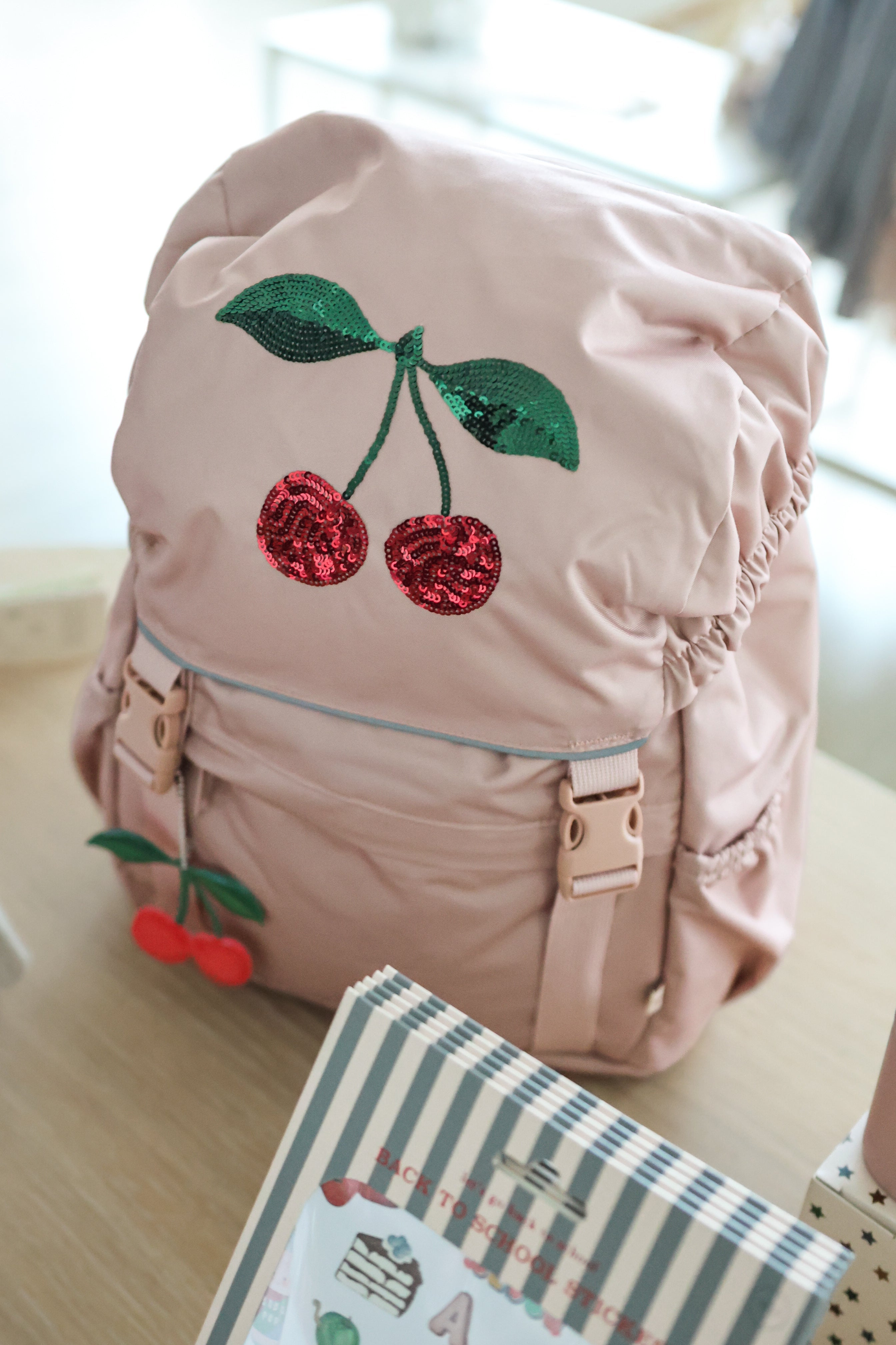 Clover Schoolbag - Cherry