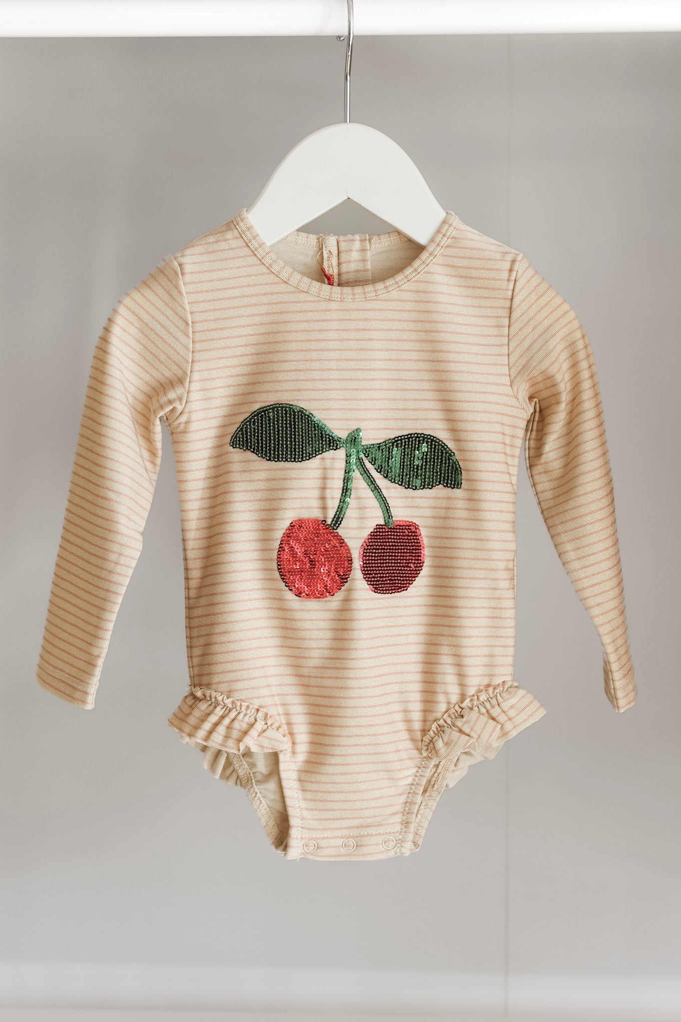 Jade LS Swimsuit - Rose Stripe