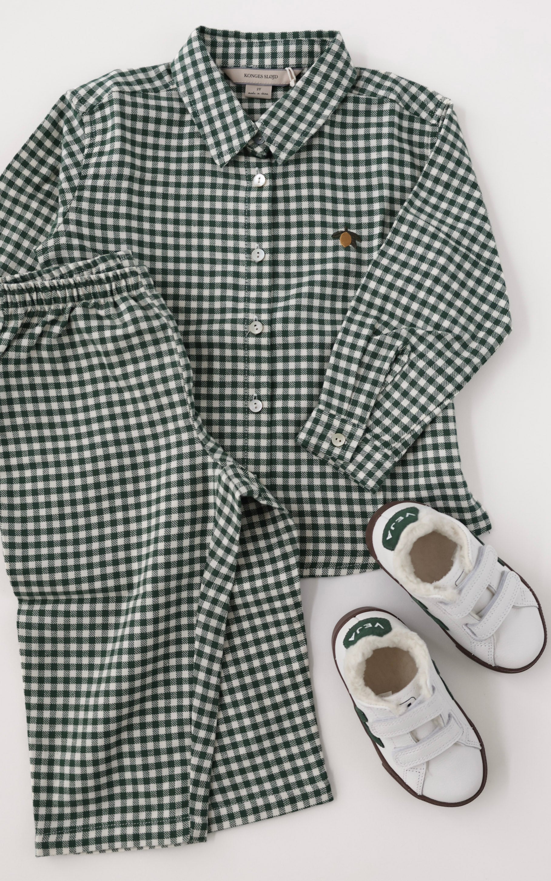 Foret LS Shirt - Green Check