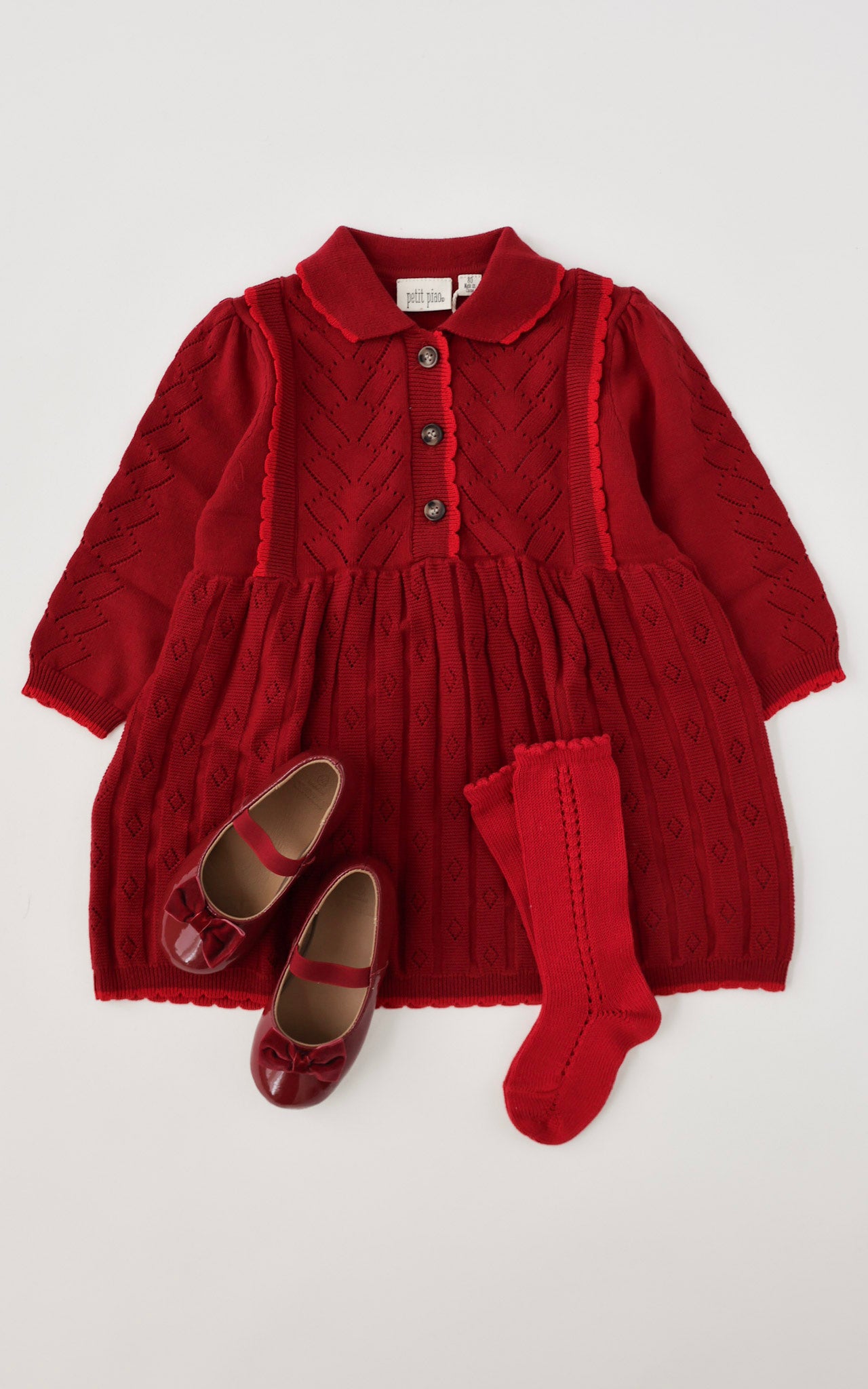 Daimi Knit Dress - Biking Red