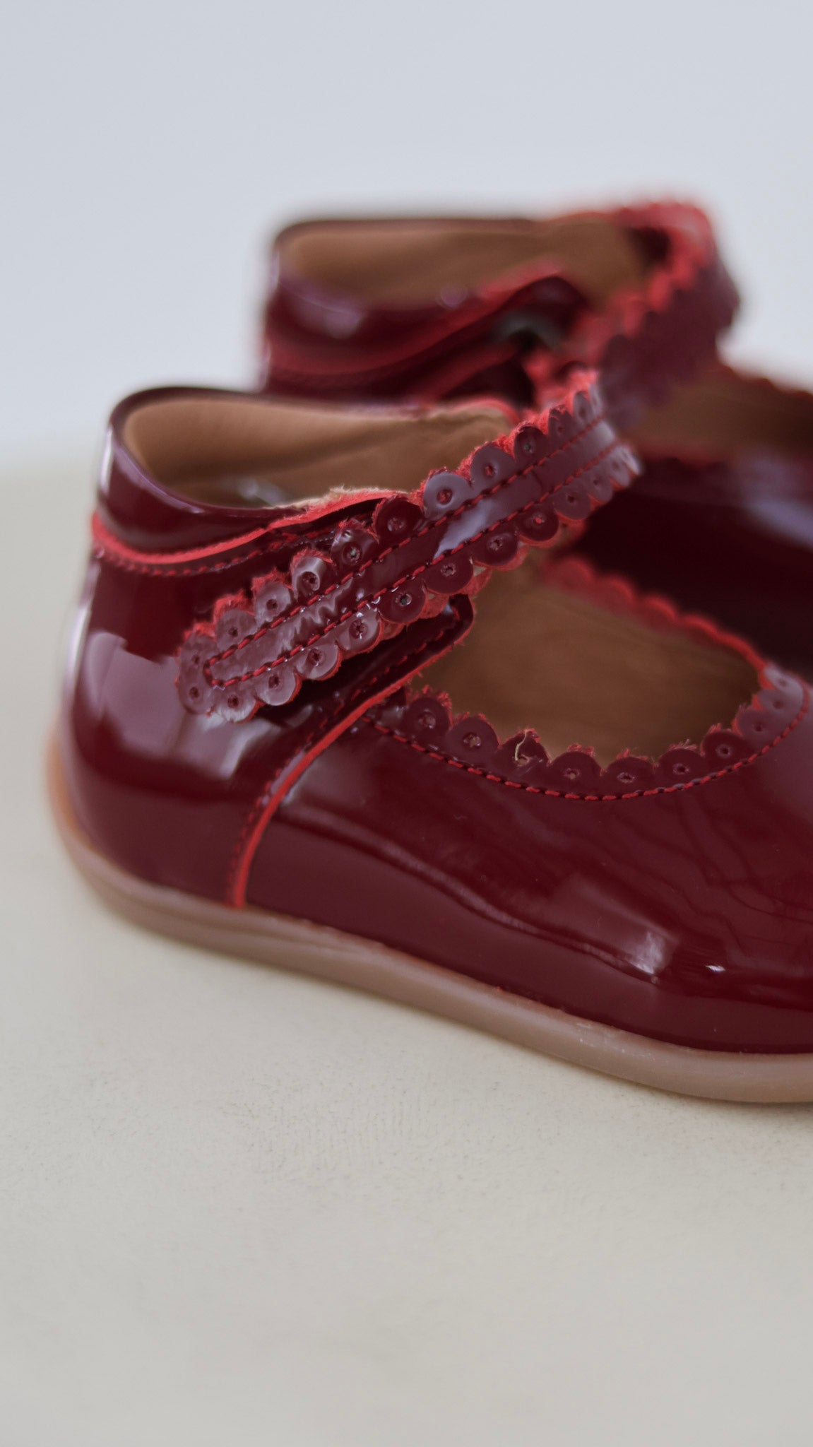Starter Ballerina - Dark Red Patent