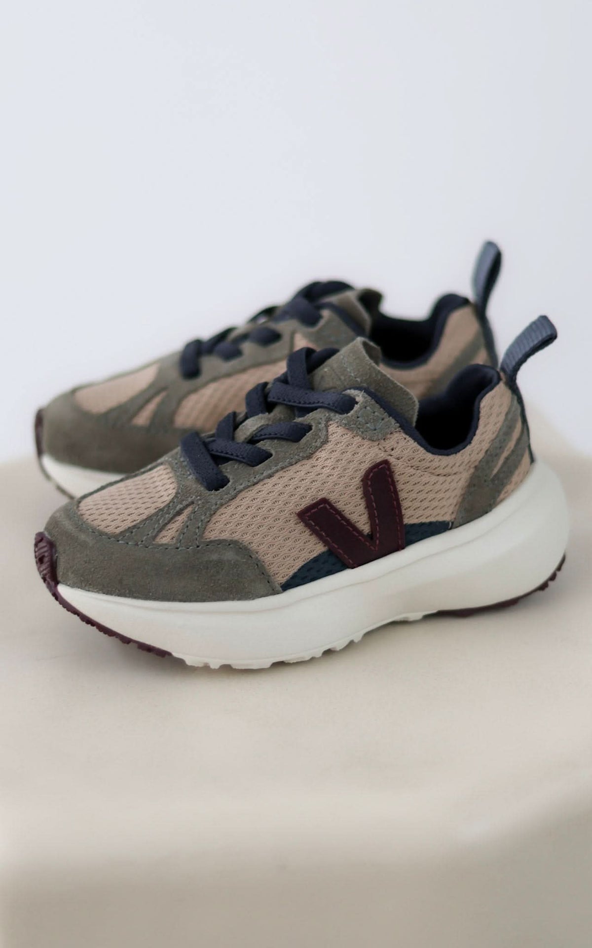 Bonpoint x Veja Canary Fabric Sneakers - Sahara Amarante
