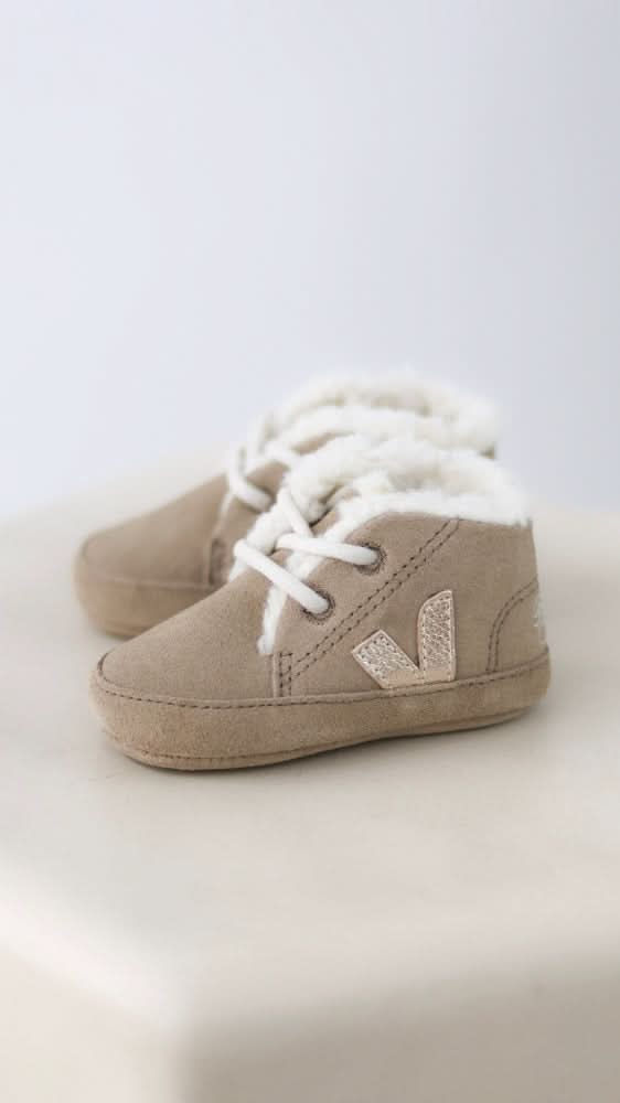 Bonpoint x Veja Baby Winter Suede - Dune/Platine