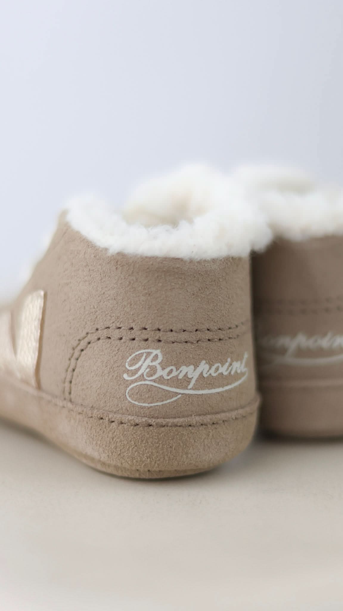 Bonpoint x Veja Baby Winter Suede - Dune/Platine