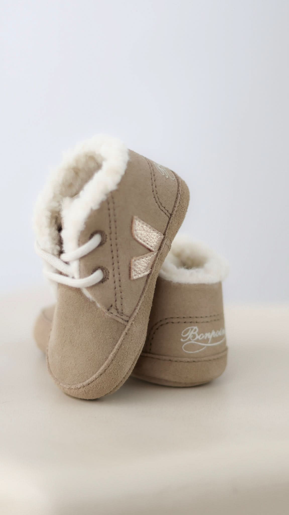 Bonpoint x Veja Baby Winter Suede - Dune/Platine