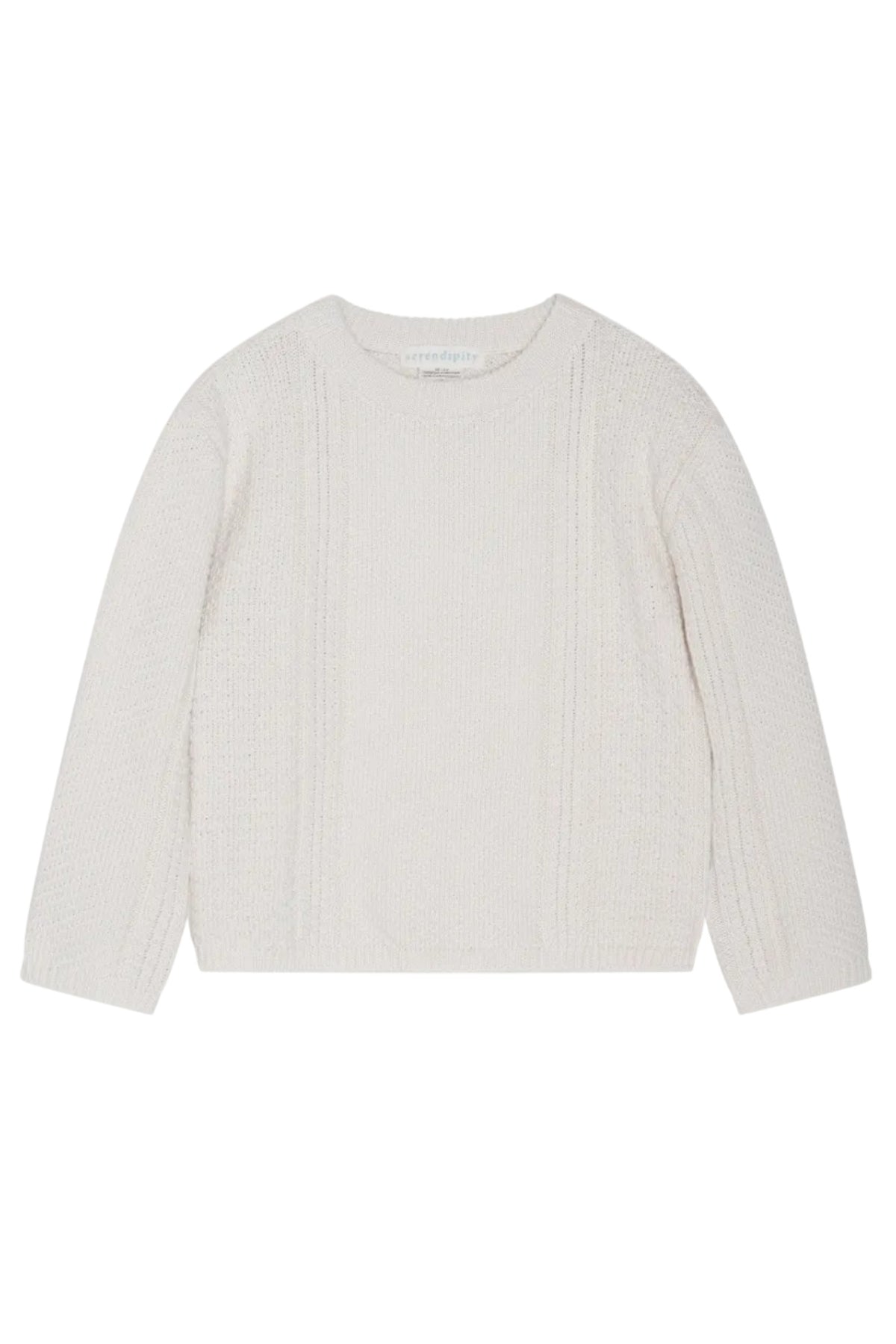Chevron Sweater - Creme