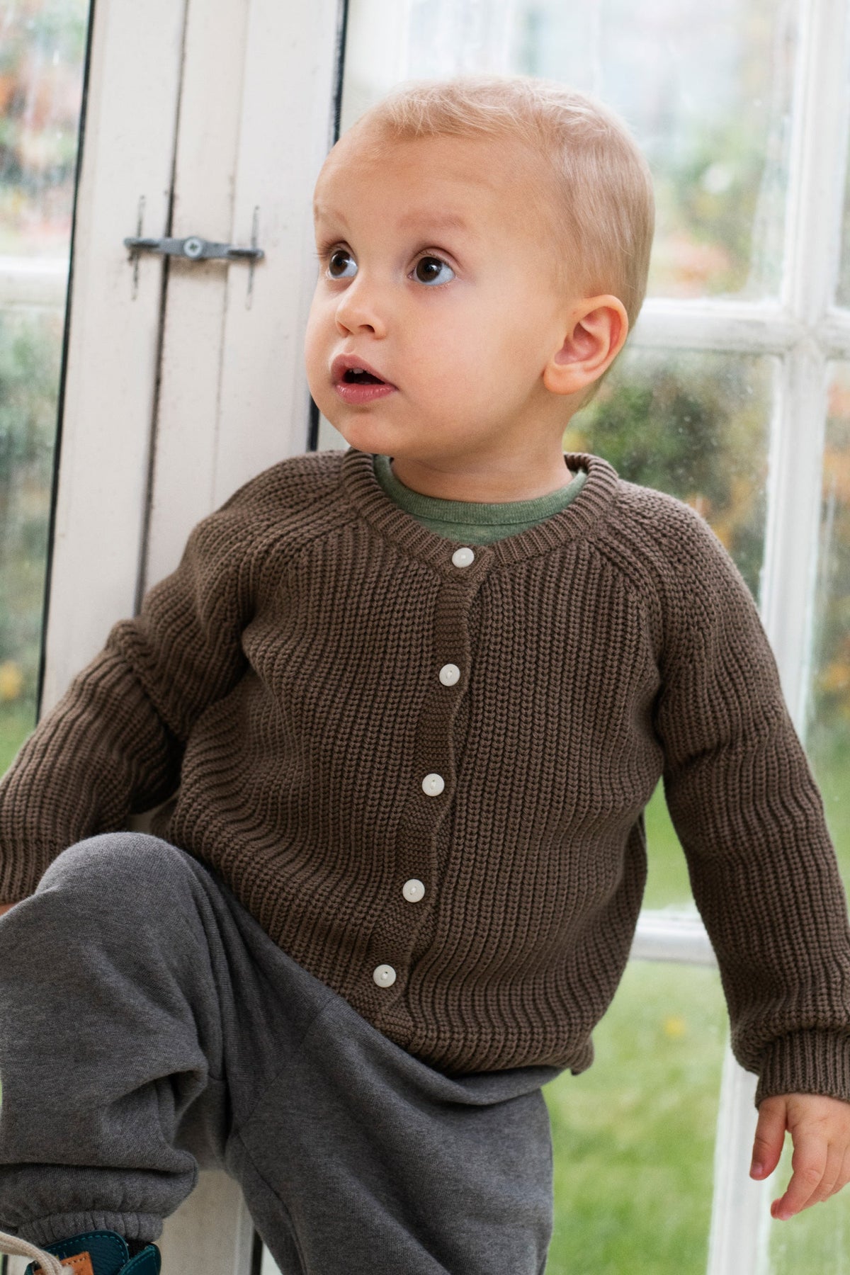 Baby Patent Cardigan - Deer