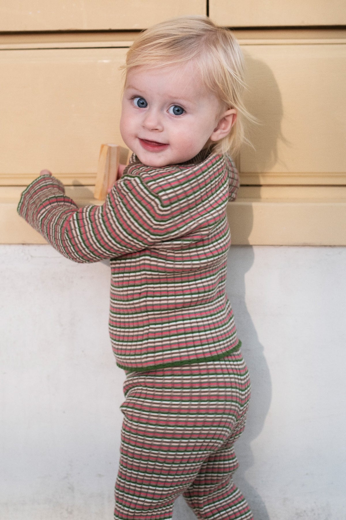Baby Rib Pants - Deer Stripe