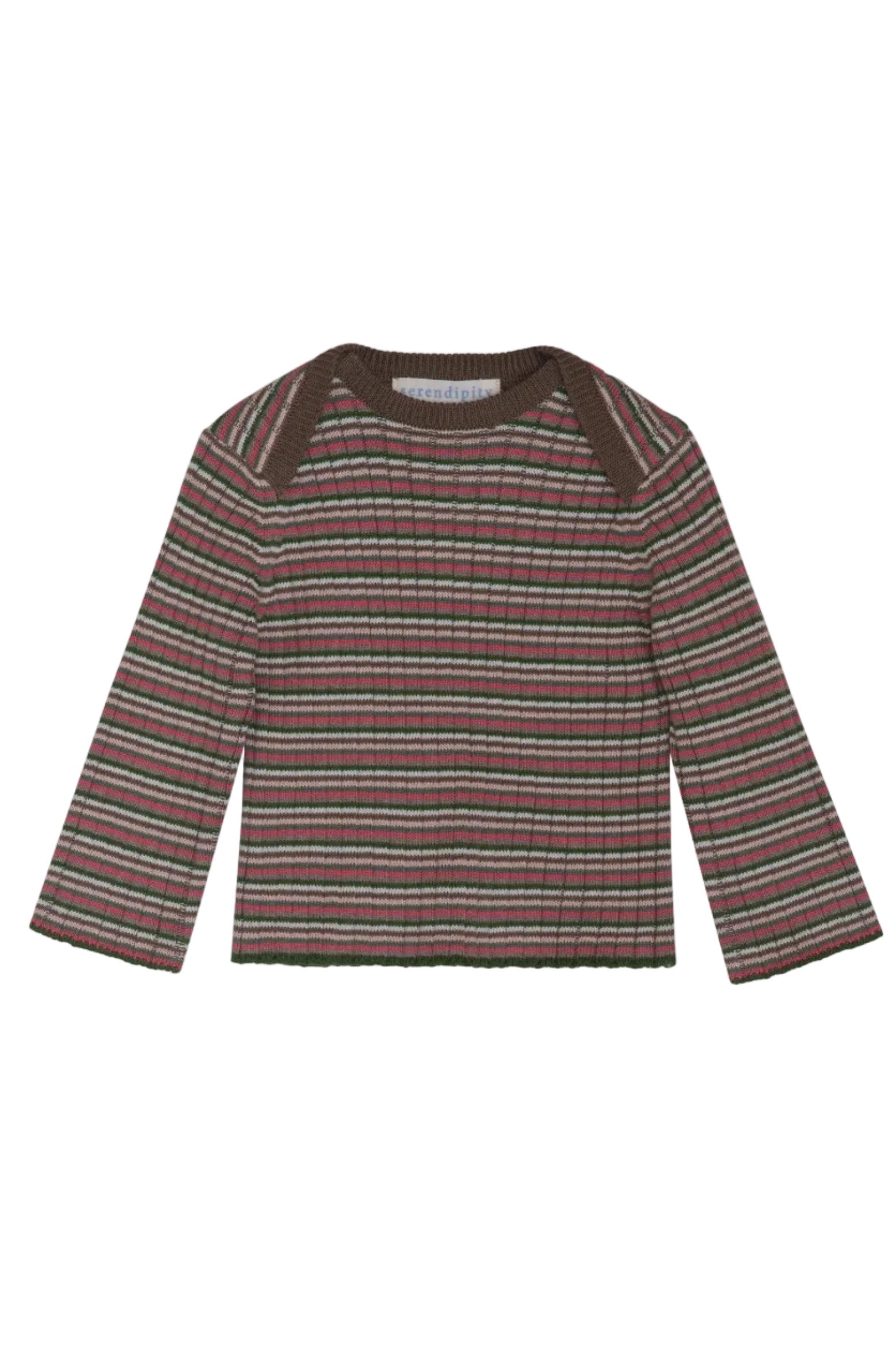 Baby Rib Blouse - Deer Stripe
