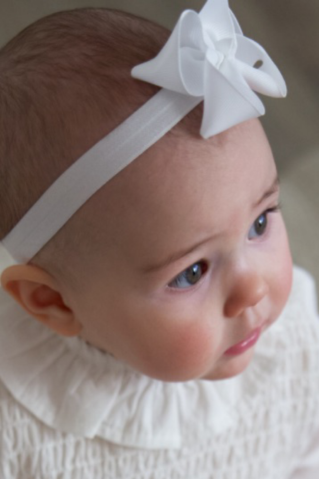 Elastic Bow Hairband - White