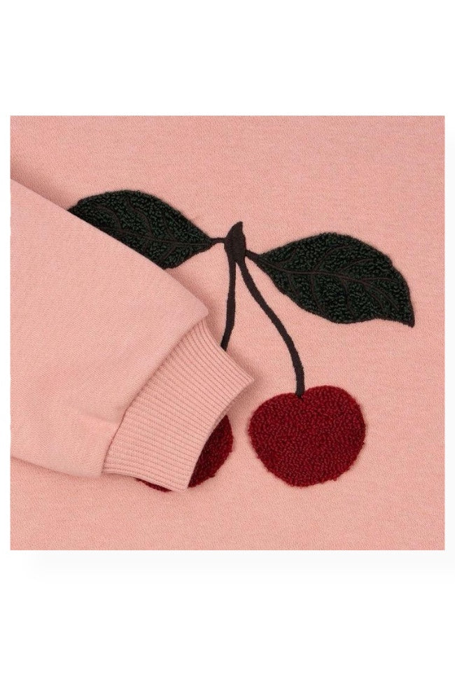 Lou Terry Sweat Shirt - Cherry