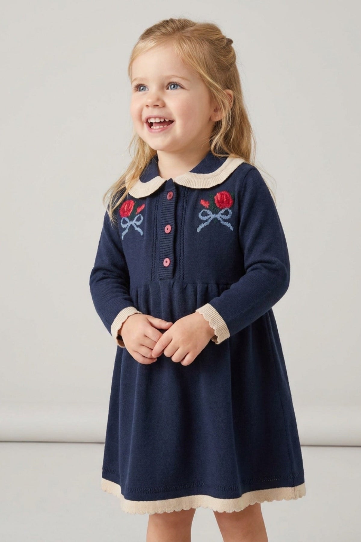 Bianca Dress - New Navy