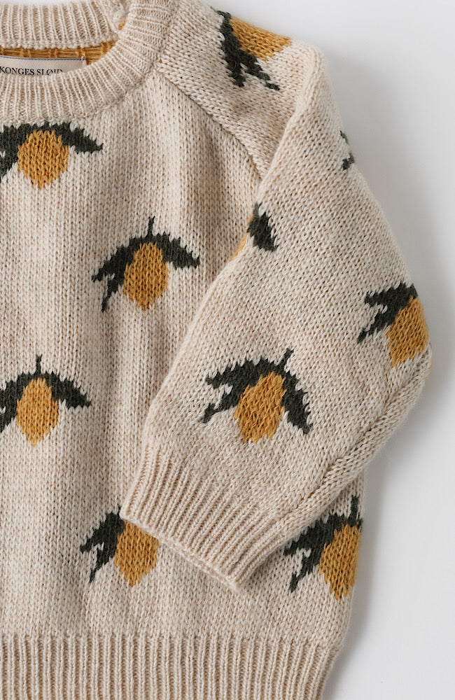 Belou Knit Wool Sweater - Lemon
