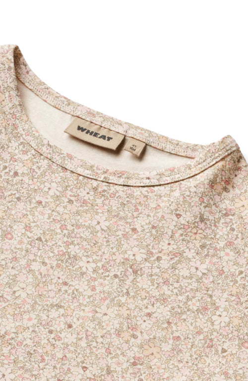 T-Shirt S/S Bette - Cream flower meadow