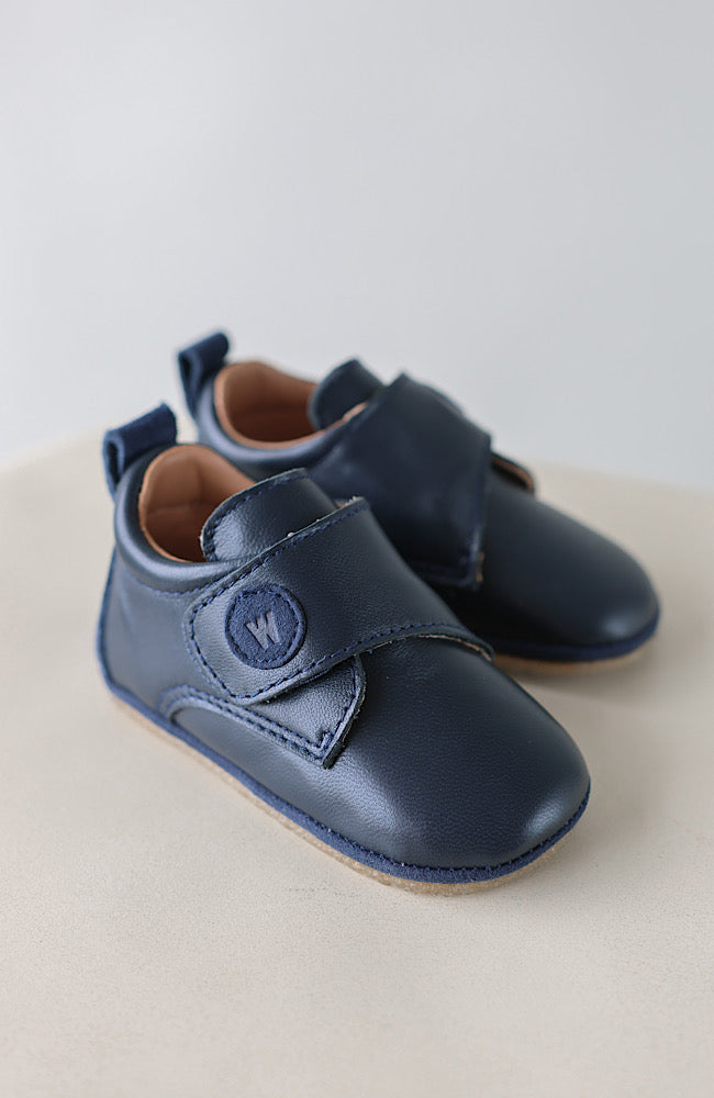 Dakota Leather Indoor Shoe - Navy