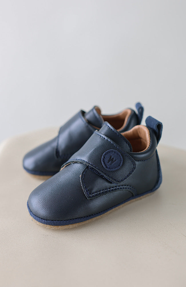 Dakota Leather Indoor Shoe - Navy