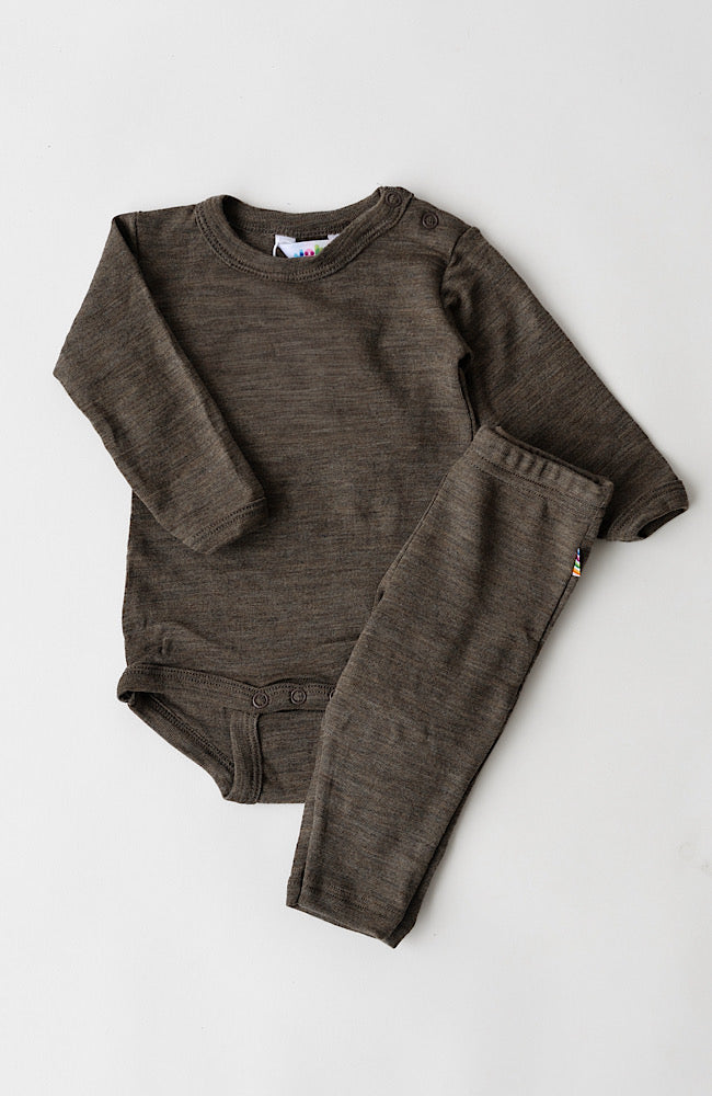 Ullar/Silki Leggings - Brown Melange / Limited