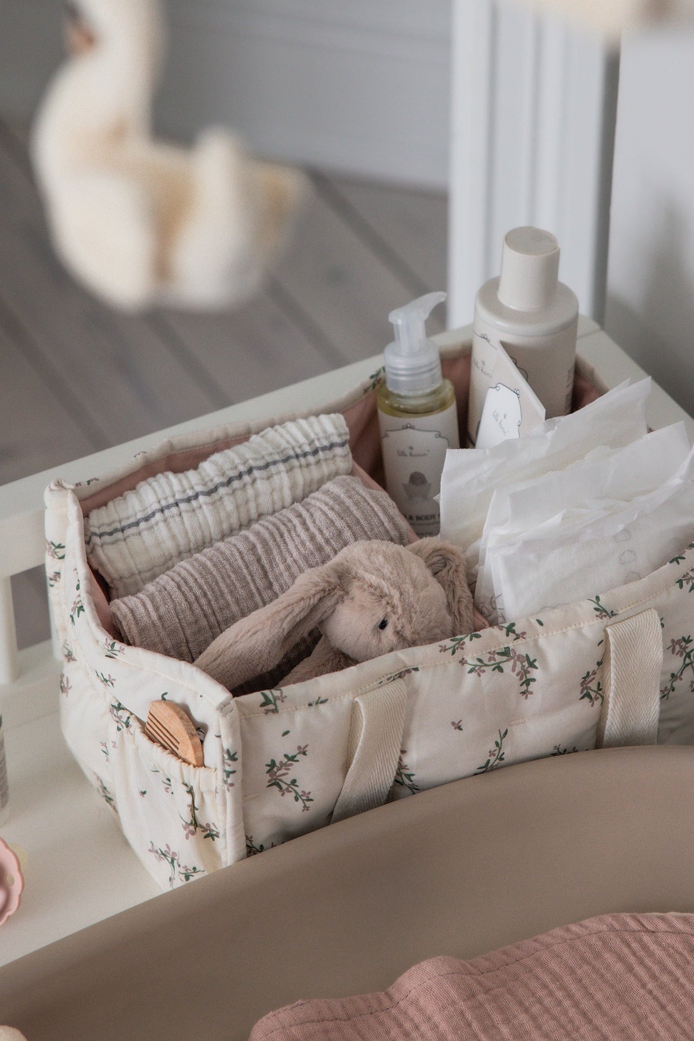 Diaper Caddy - Powder Blossom
