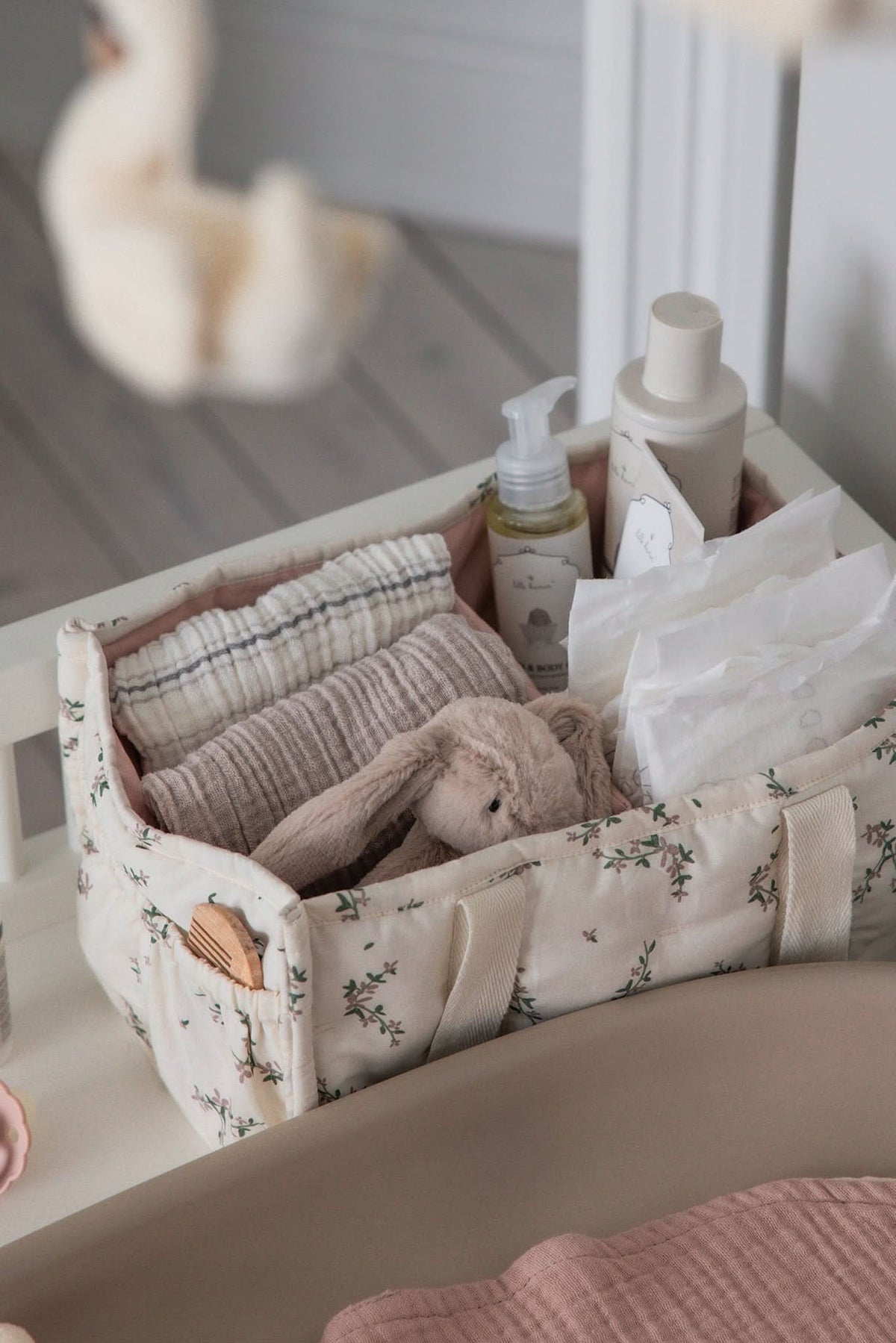 Diaper Caddy - Powder Blossom