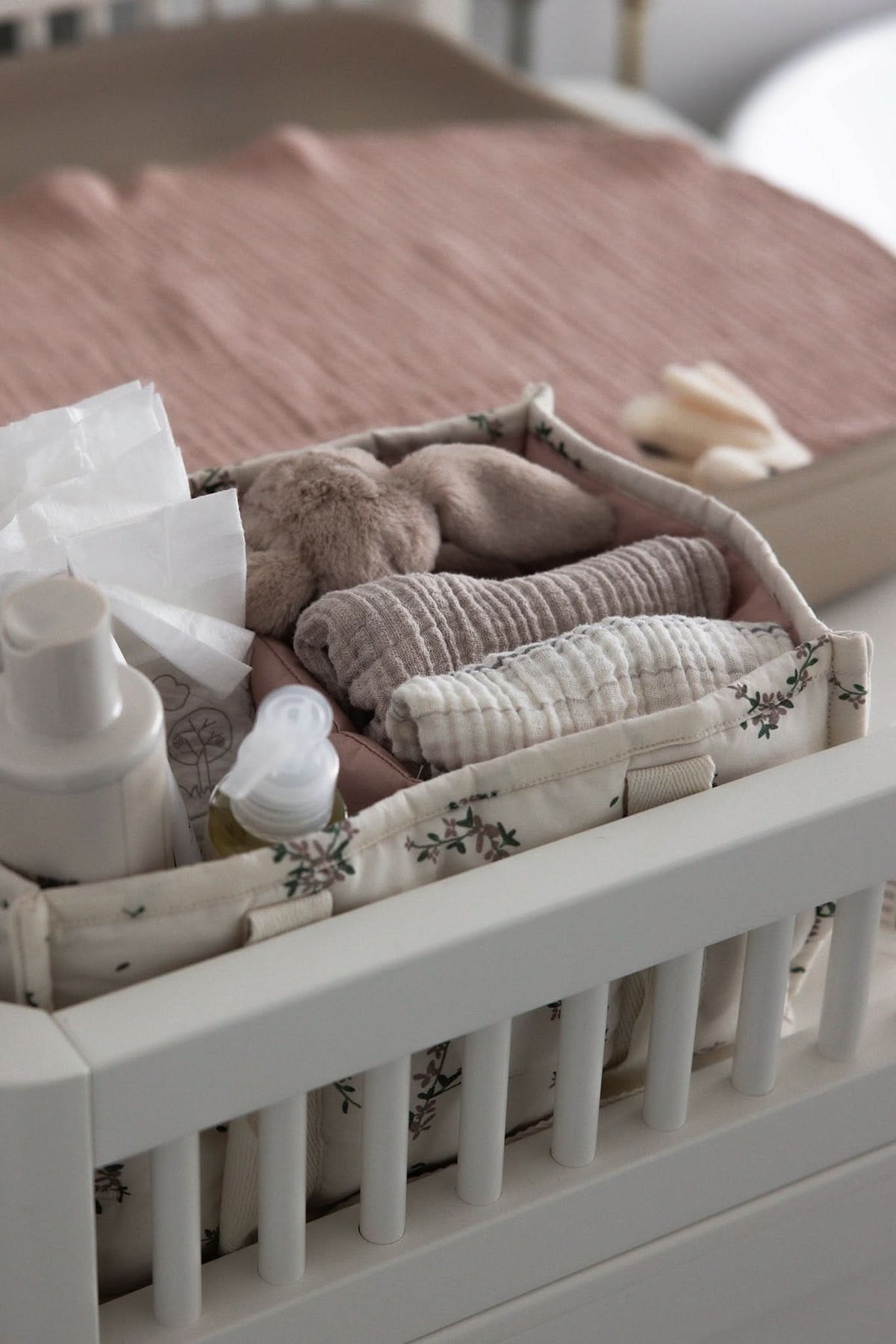 Diaper Caddy - Powder Blossom