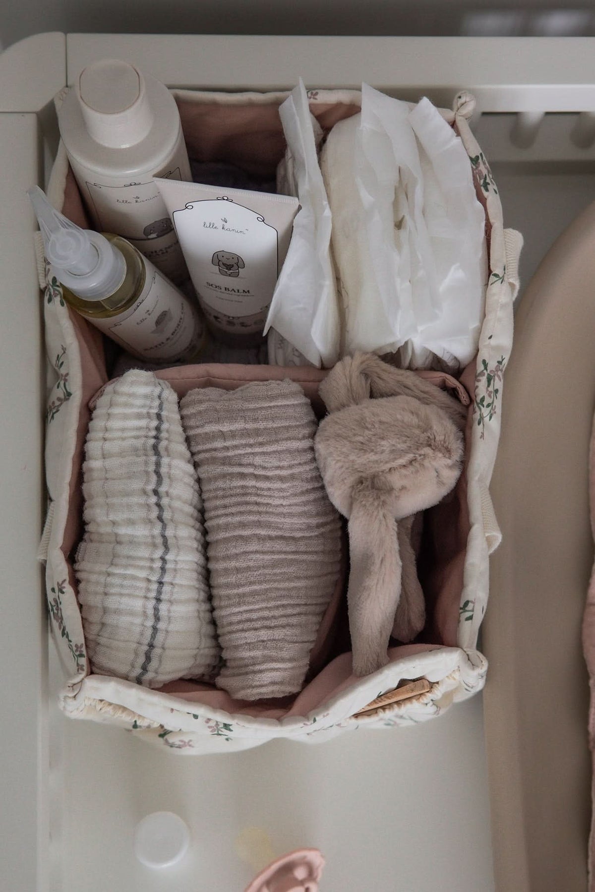 Diaper Caddy - Powder Blossom