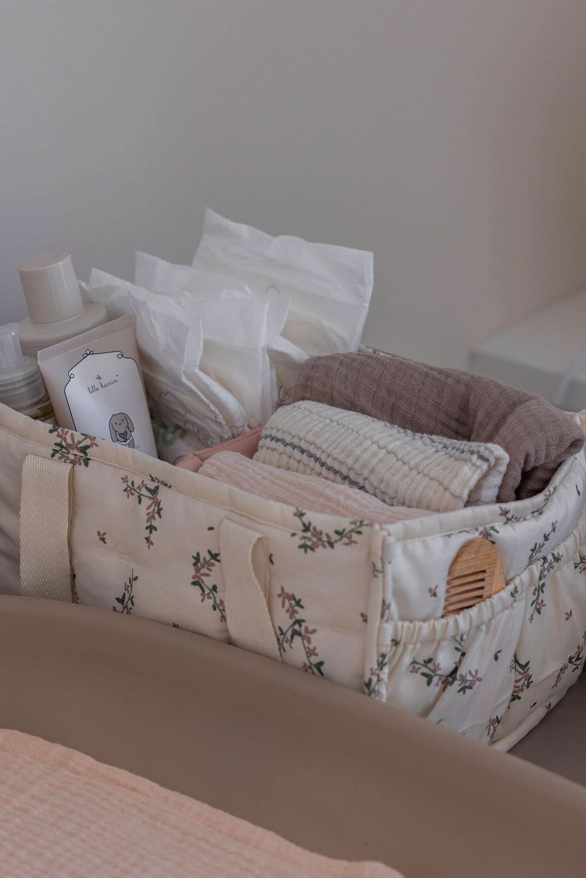 Diaper Caddy - Powder Blossom