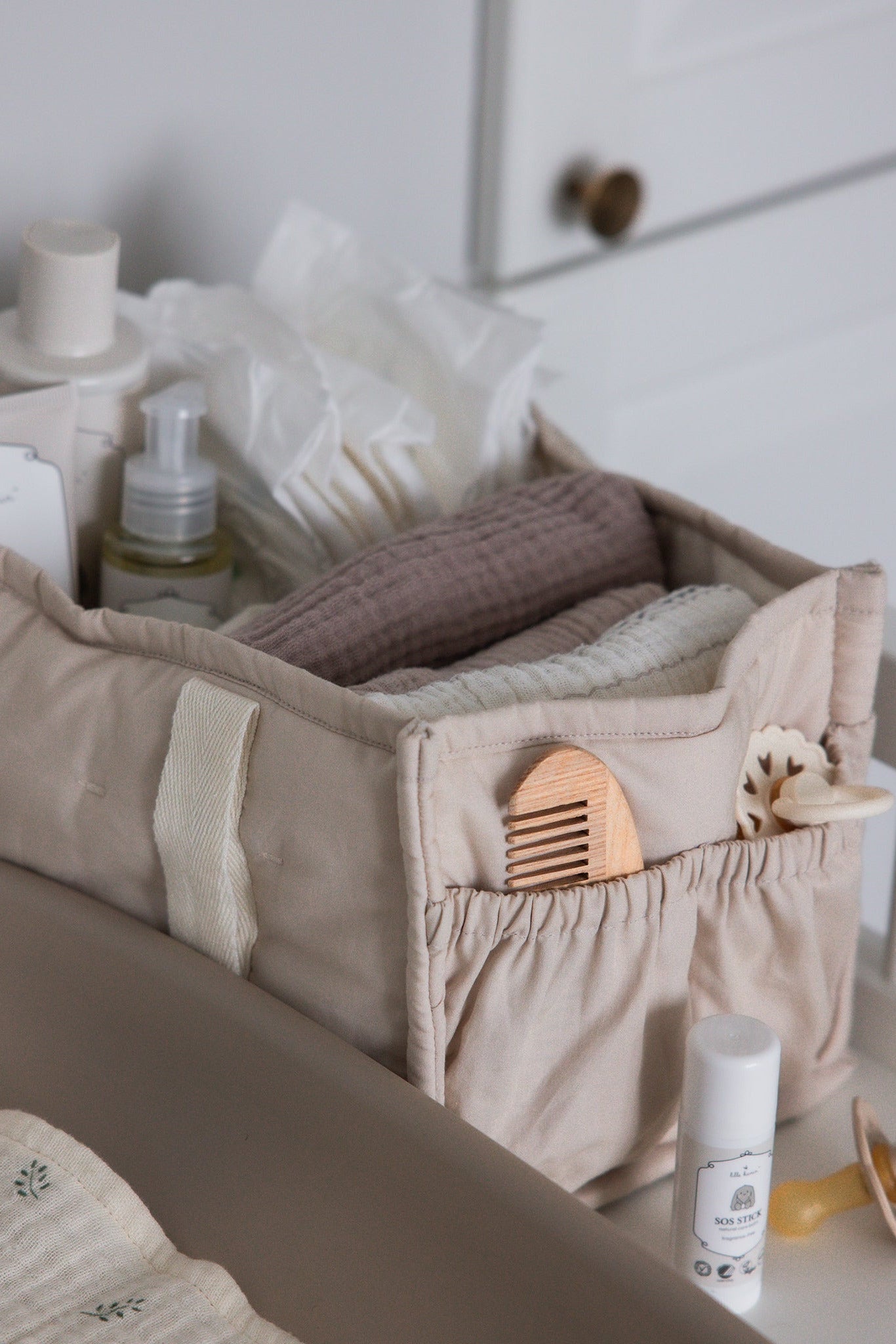 Diaper Caddy - Morning Beige