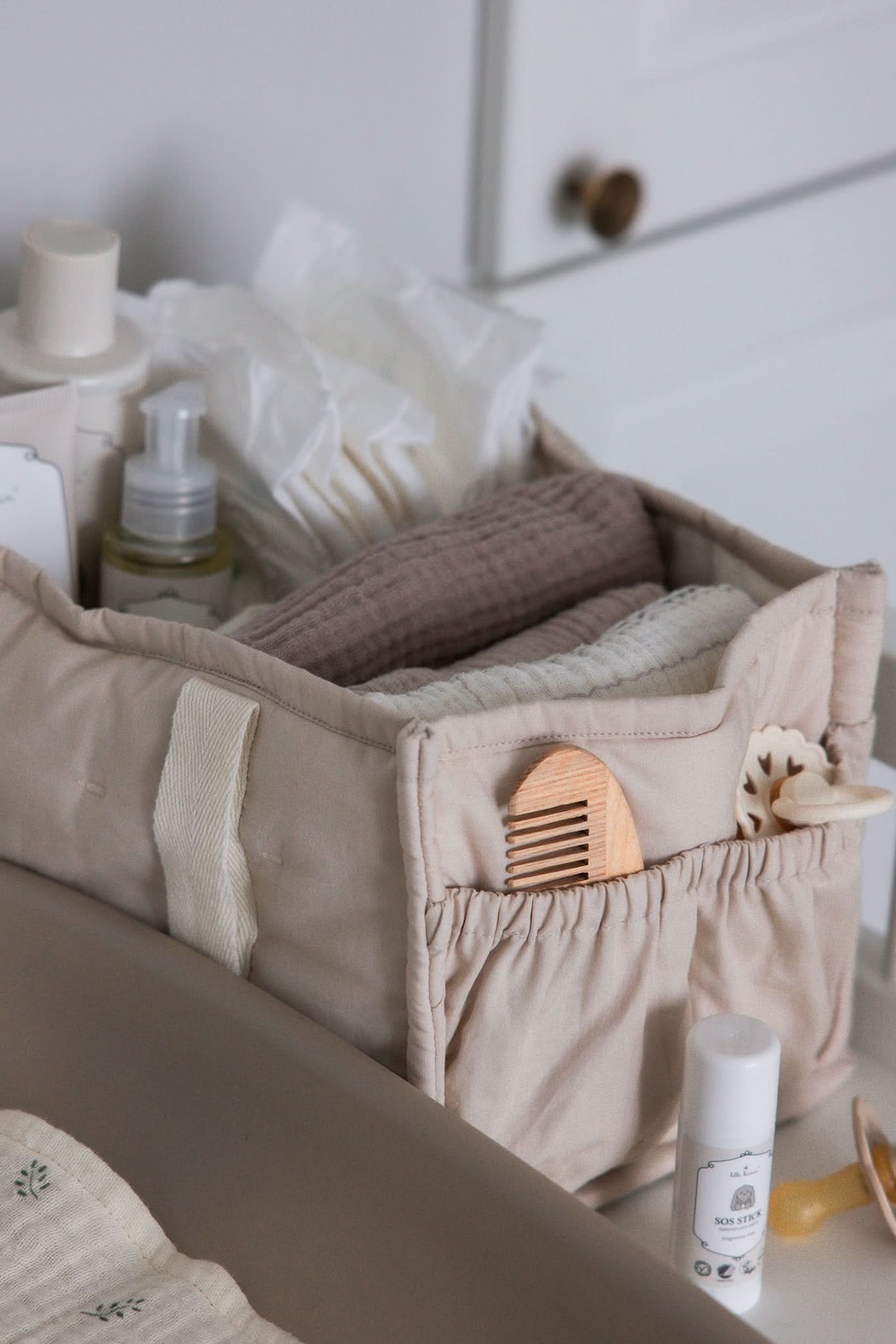 Diaper Caddy - Morning Beige