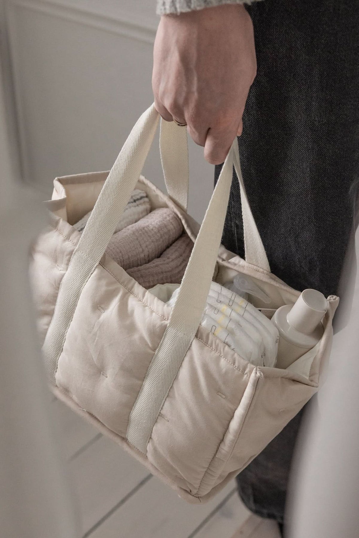 Diaper Caddy - Morning Beige