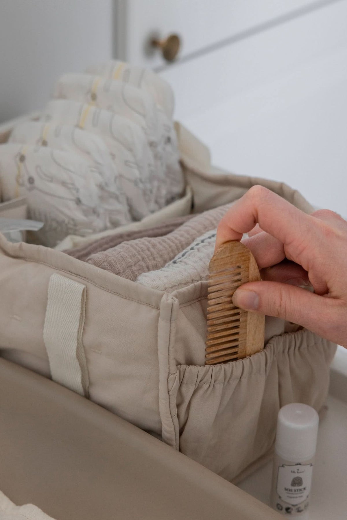 Diaper Caddy - Morning Beige
