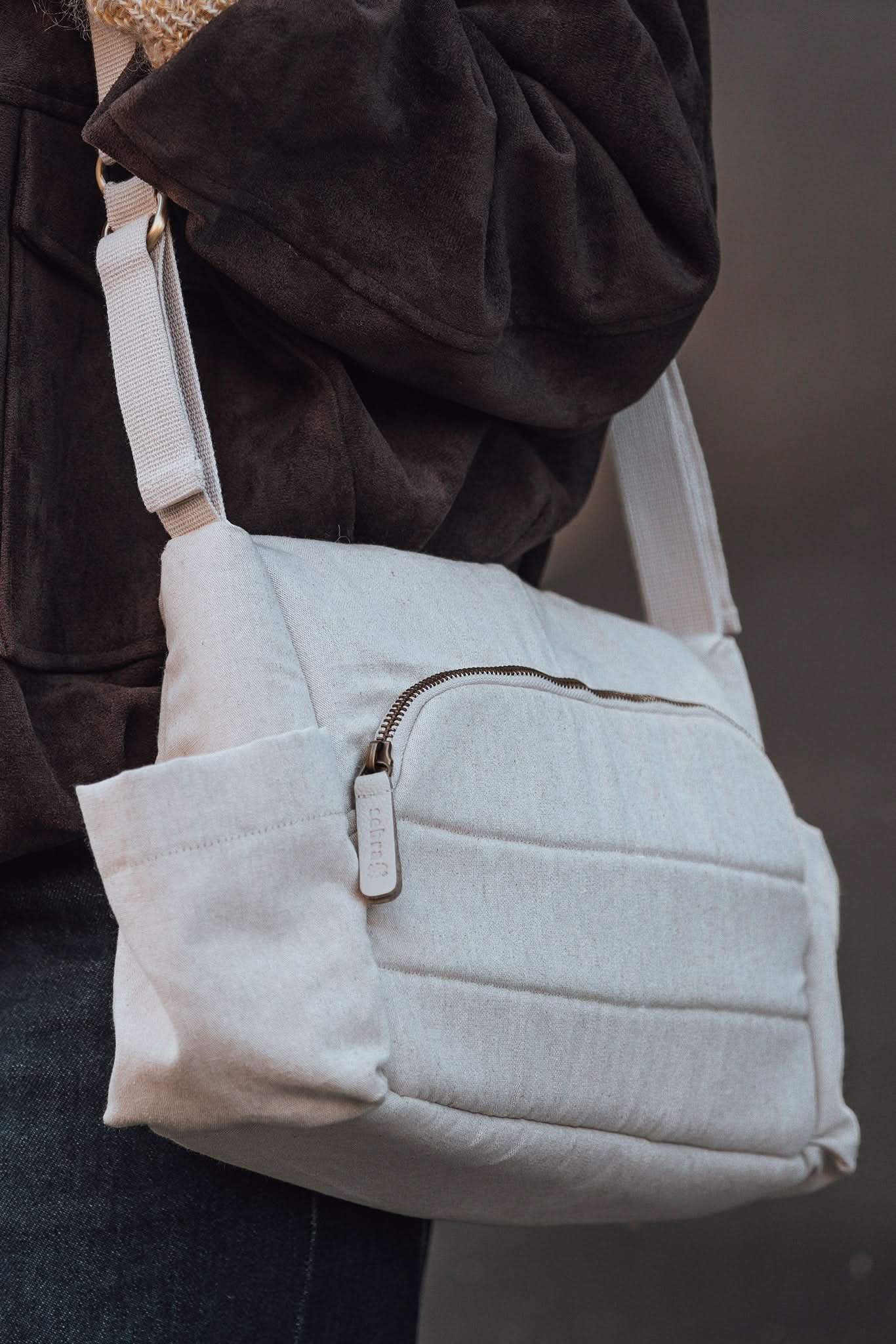 Mini Diaper Bag - Beige Melange