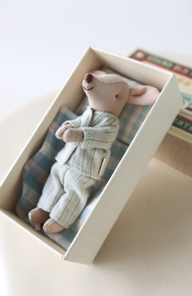 Big Brother Mouse In Matchbox - Light Blue