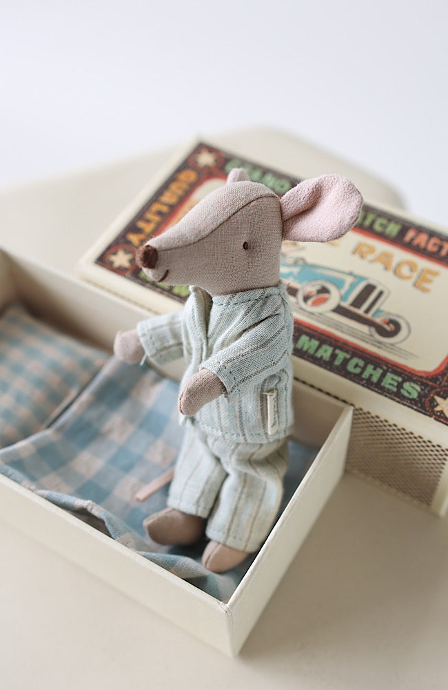 Big Brother Mouse In Matchbox - Light Blue