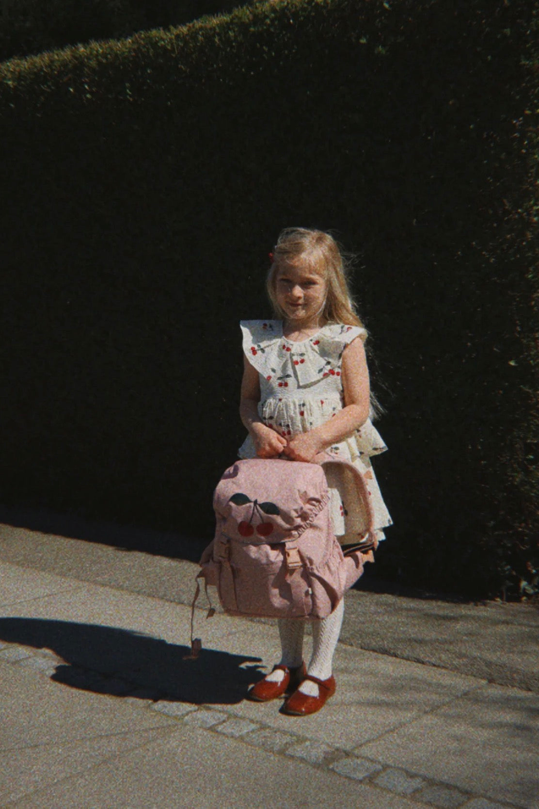 Clover Schoolbag - Cherry